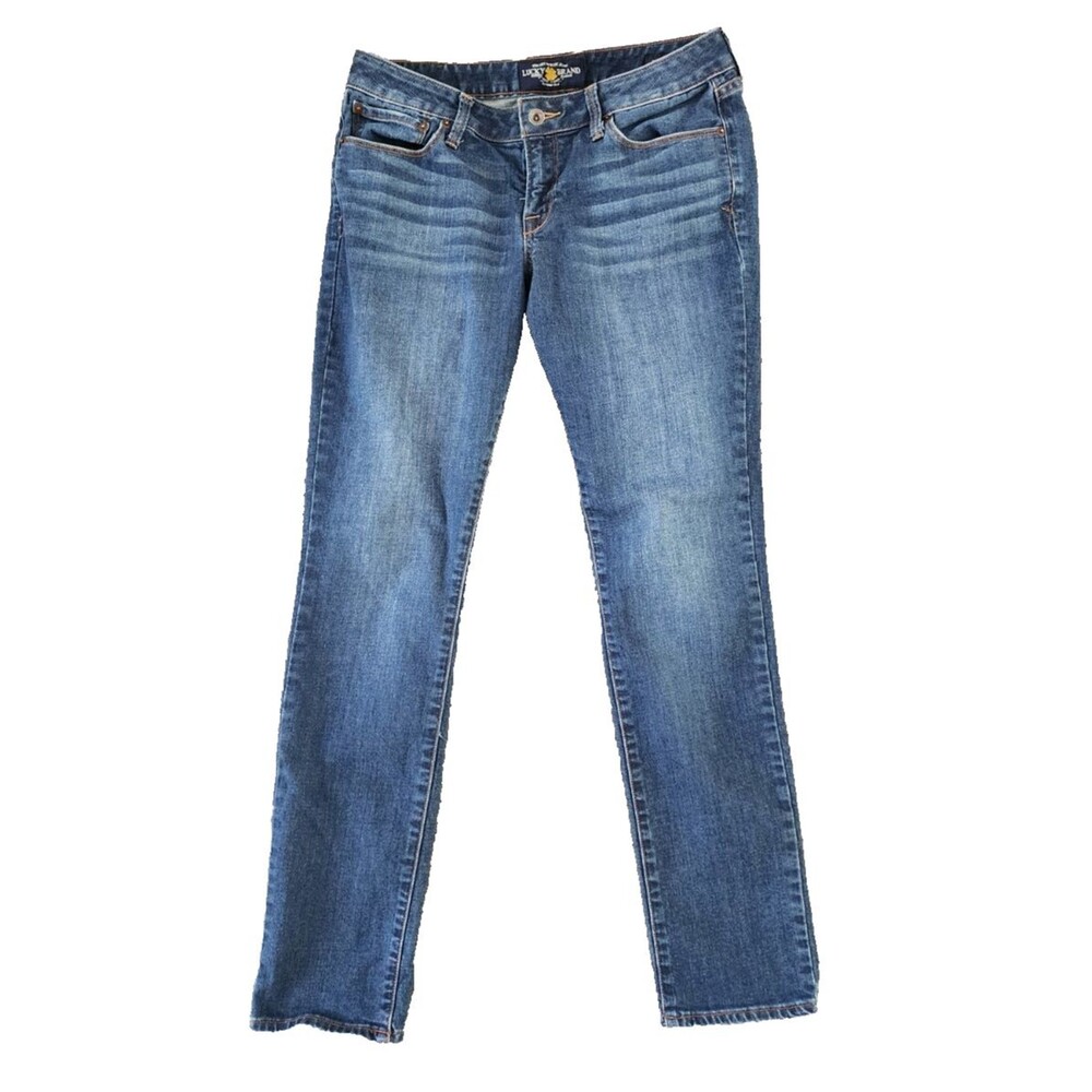 Lucky Brand Jeans Women's 10/30 Lola Skinny Stretch Dark Wash Low Rise Denim - Picture 2 of 11